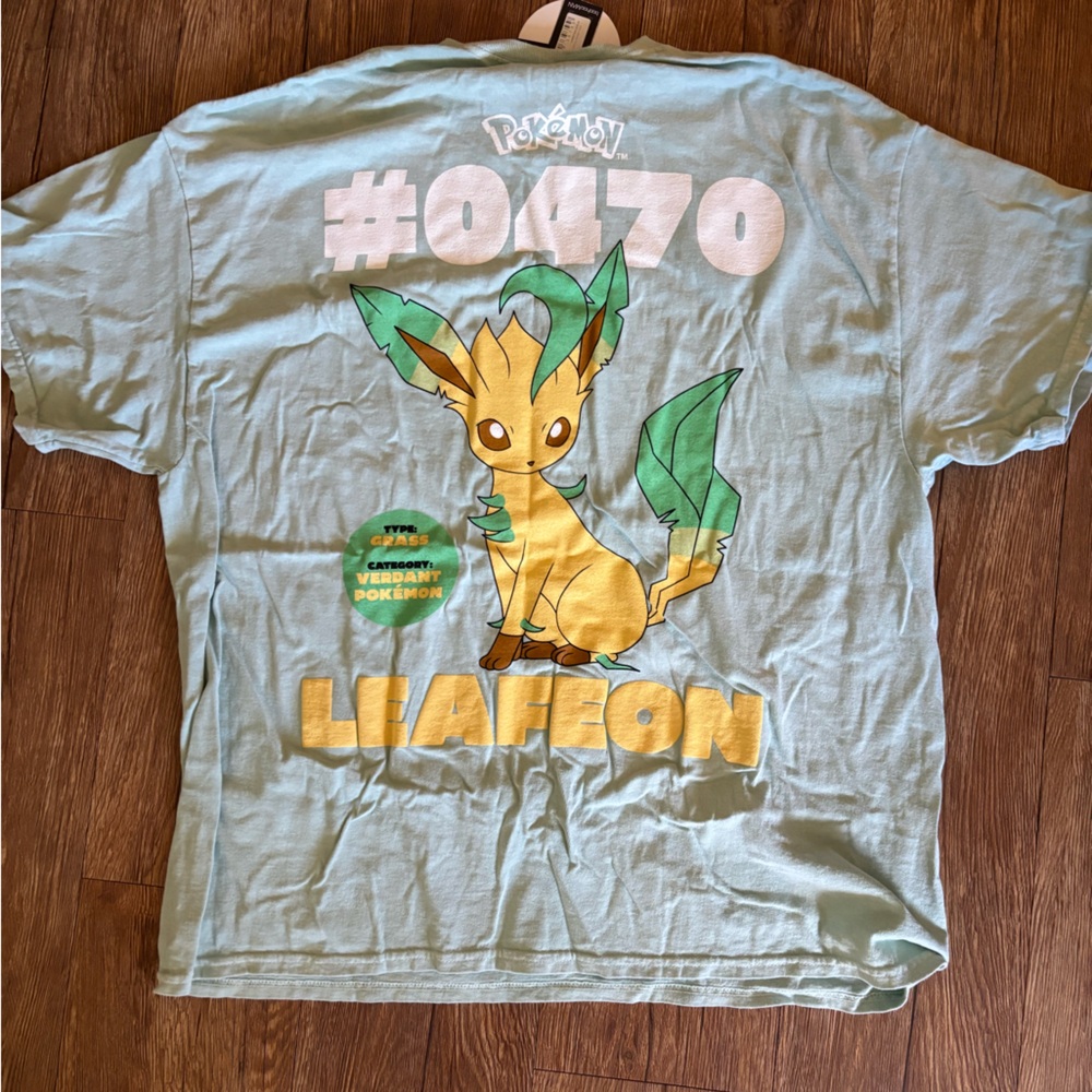 Pokemon leafeon shirt boohooman